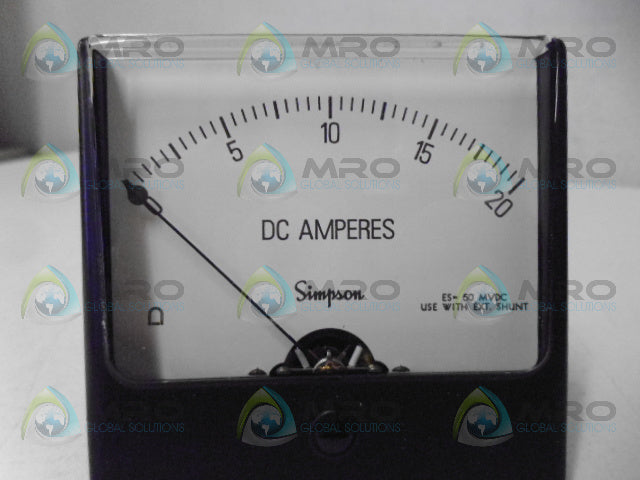 SIMPSON 1327 PANEL METER 0-20A  *NEW IN BOX*