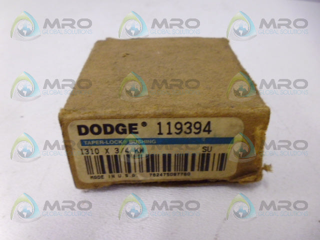 DODGE 119394 1310 TAPER LOCK BUSHING 3/4" *NEW IN BOX*