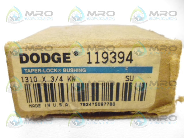 DODGE 119394 1310 TAPER LOCK BUSHING 3/4" *NEW IN BOX*