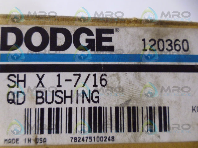 DODGE 120360 BUSHING *NEW IN BOX*