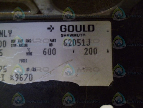 GOULD 62051J FUSE BLOCK *NEW NO BOX*