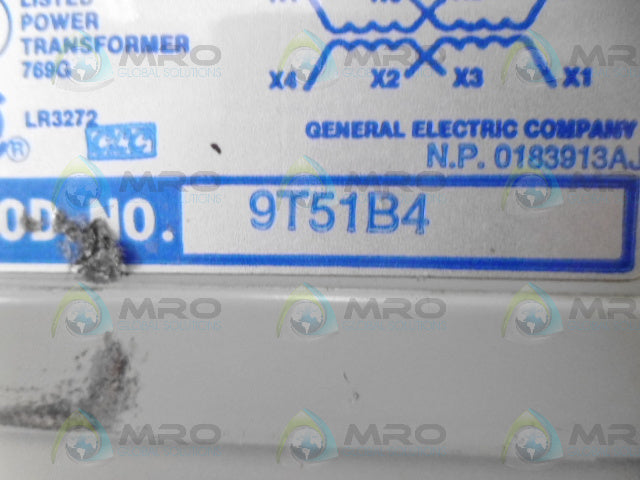 GENERAL ELECTRIC 9T51 B4 TRANSFORMER *NEW NO BOX*