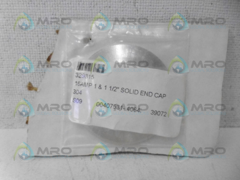 INDUSTRIAL MRO 329815 SOLID END CAP *NEW IN ORIGINAL PACKAGE*