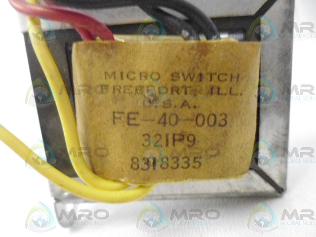MICROSWITCH FE-40-003 TRANSFORMER *NEW NO BOX*