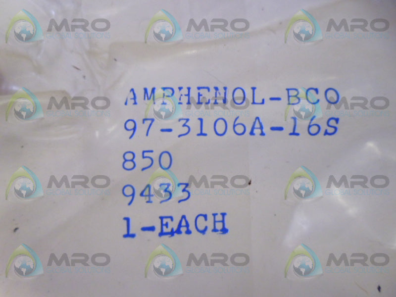 AMPHENOL 97-3106A-16S CONNECTOR SHELLNSMP