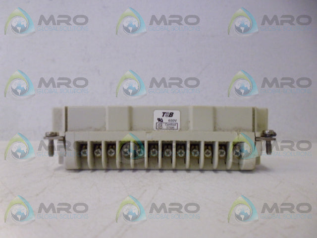 T&B 600V 16A 380V CONNECTOR *NEW NO BOX*
