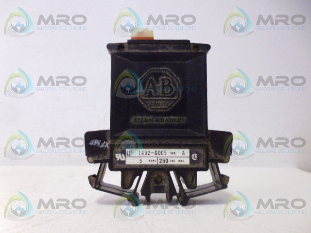 ALLEN BRADLEY 1492-G005 SER. A CIRCUIT BREAKER *USED*