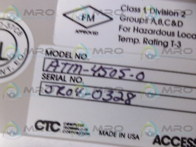 CTC ATM-4505-0 POWER SUPPLY MODULE *NEW NO BOX*