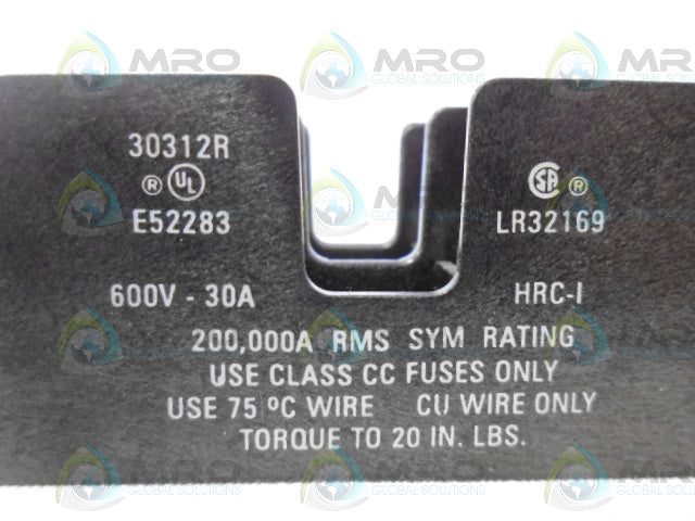 FERRAZ SHAWMUT 30312R FUSE HOLDER *NEW NO BOX*