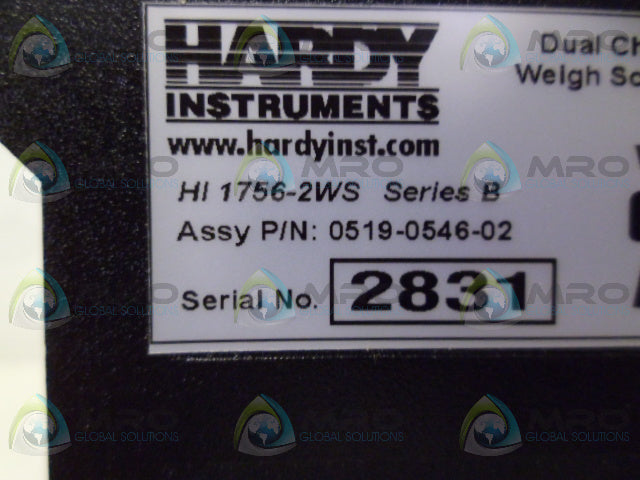 HARDY 1756-2WS DUAL CHANNEL WEIGH *NEW NO BOX*