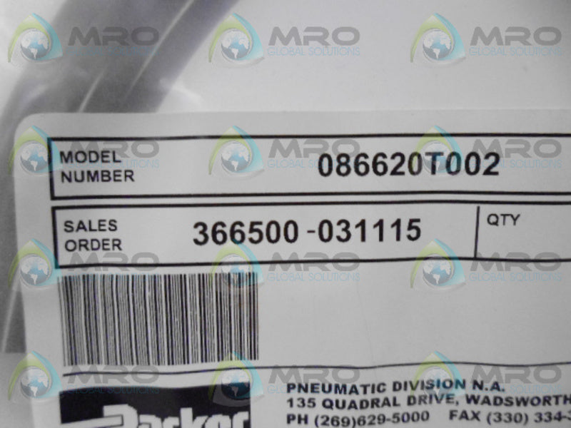 PARKER 086620T002 CORDSET * NEW IN FACTORY BAG *