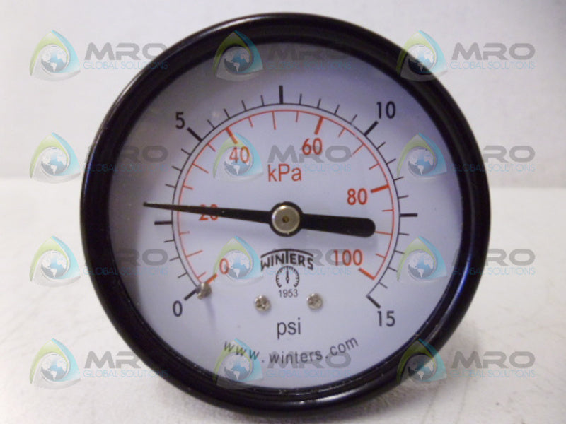 WINTERS E1436 GAUGE 0-15PSI  NSMP