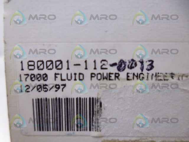 MAC 180001-112-0013 VALVE *NEW IN BOX*