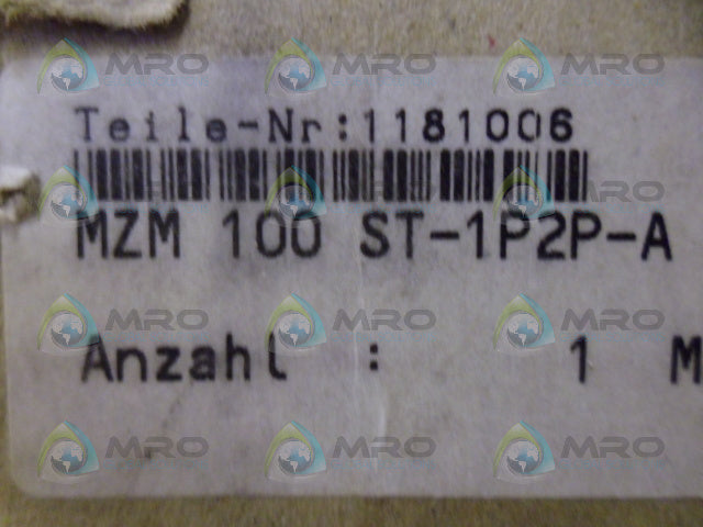 SCHMERSAL MZM100ST-1P2P-A SAFETY SENSOR *NEW IN BOX*