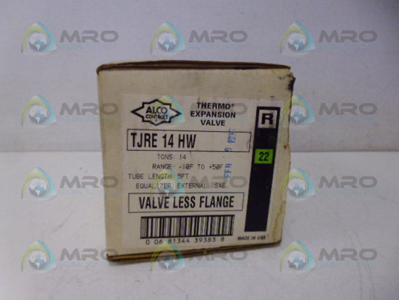 ALCO TJRE-14-HW THERMO EXPANSION VALVE * NEW IN BOX *