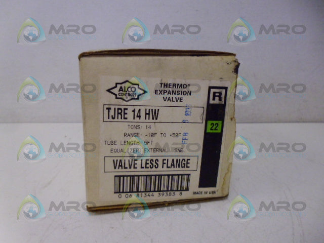 ALCO TJRE-14-HW THERMO EXPANSION VALVE *NEW IN BOX*