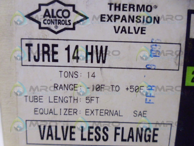 ALCO TJRE-14-HW THERMO EXPANSION VALVE *NEW IN BOX*