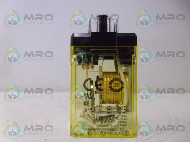 IDEC RR2P-U RELAY 12VAC *NEW NO BOX*