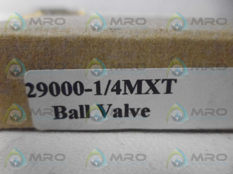 INDUSTRIAL MRO 29000-1/4MXT BALL VALVE *NEW IN BOX*