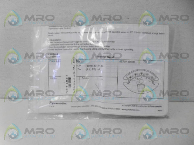 PYROMATION PT100 440-385U-S TEMPERATURE TRANSMITTER 0/300F *NEW IN FACTORY BAG*