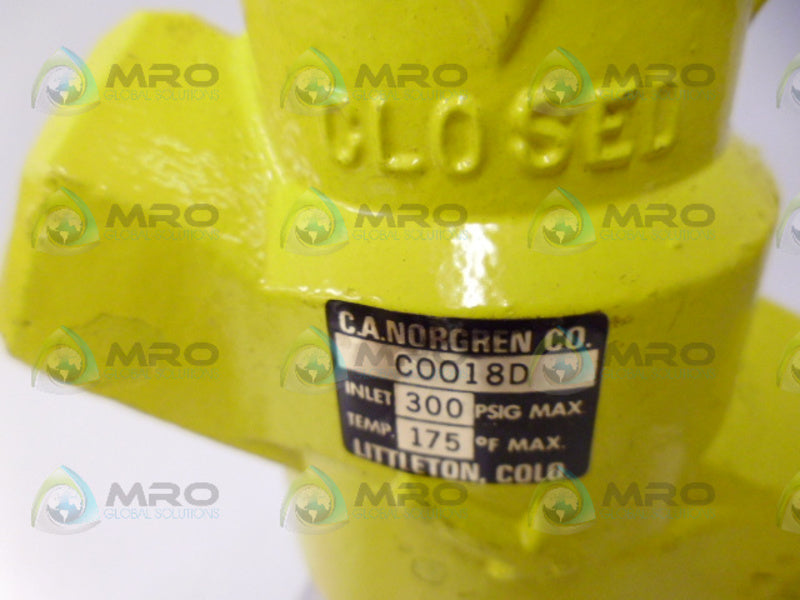 NORGREN C0018D POPPET LOCKOUT VALVE *NEW NO BOX*