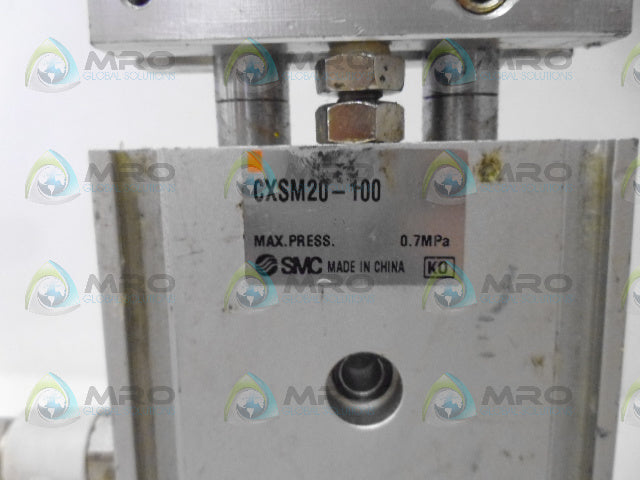SMC CXSM20-100 DUAL ROD CYLINDER *USED*