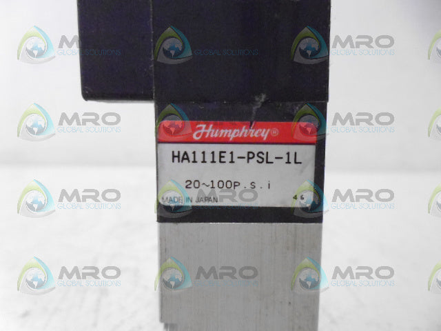 HUMPHREY HA111E1-PSL-1L VALVE *NEW NO BOX*