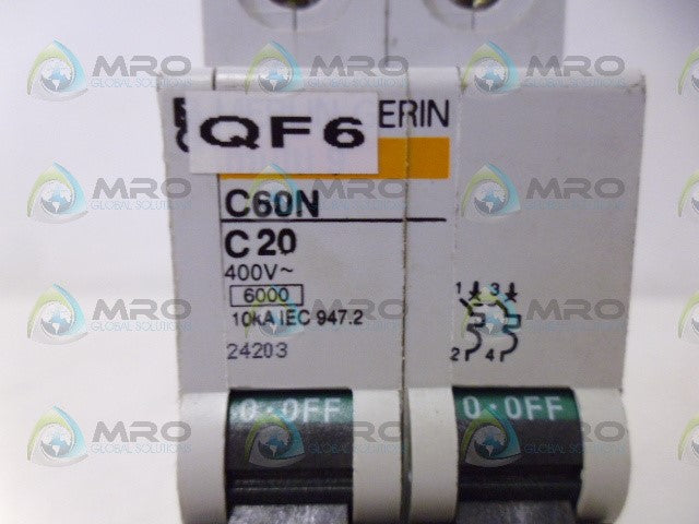 MERLIN GERIN 24203 CIRCUIT BREAKER 20A *NEW NO BOX*