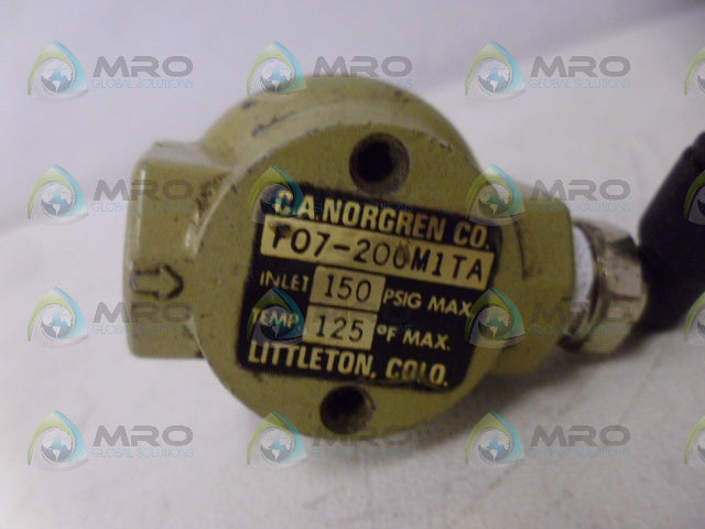 NORGREN F07-200-M1TA PNEUMATIC FILTER *USED*