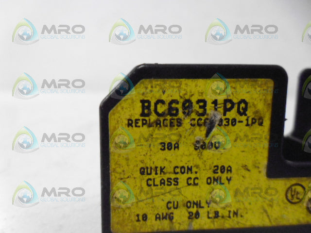 BUSS BC6031PQ FUSE HOLDER *NEW NO BOX*