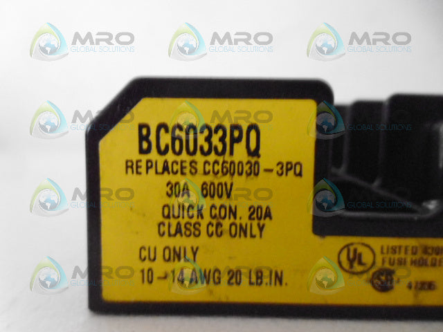 BUSS BC6033PQ FUSE HOLDE BLOCK *NEW NO BOX*