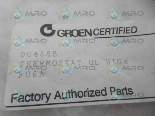 GROEN 004588 THERMOSTAT LIMIT *NEW IN FACTORY BAG*