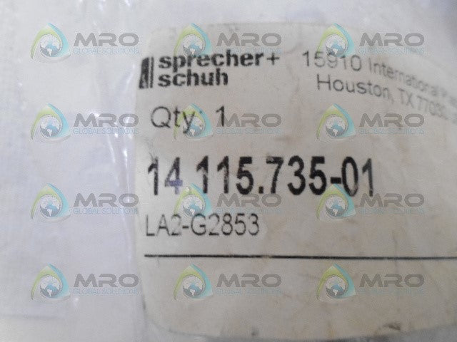 SPRECHER+SCHUH 14.115.735-01 *NEW IN FACTORY BAG*