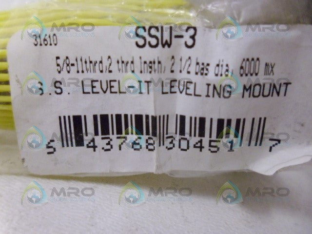 S&W SSW-3 LEVELING MOUNT BASE *NEW IN FACTORY BAG*