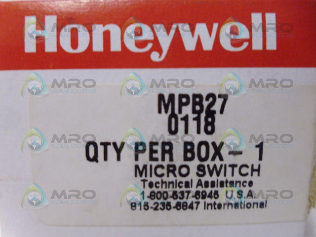 HONEYWELL MPB27 LIMIT SWITCH BASE *NEW IN BOX*