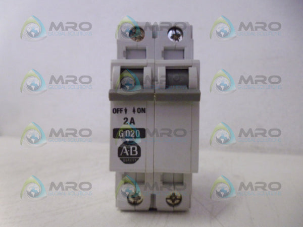 ALLEN BRADLEY 1492-CB2G020 SER. B CIRCUIT BREAKER 2A  NSMP