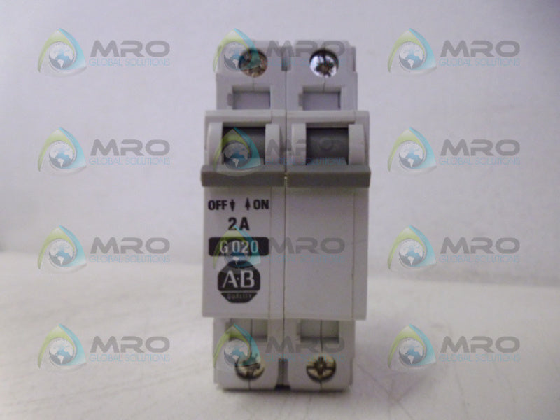 ALLEN BRADLEY 1492-CB2G020 SER. B CIRCUIT BREAKER 2A  NSMP