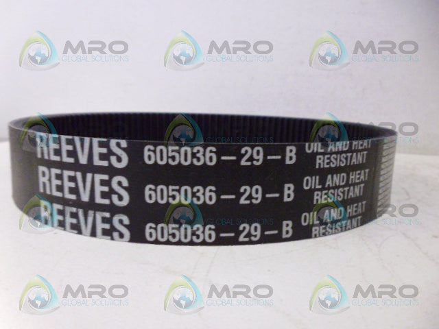 REEVES 605036-29-B OIL/HEAT RESISTANT BELT *NEW IN BOX*