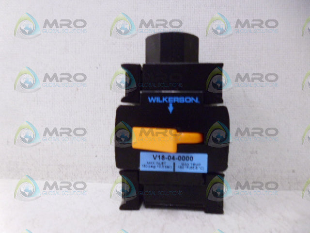 WILKERSON V18-04-0000 SAFETY LOCKOUT VALVE *USED*