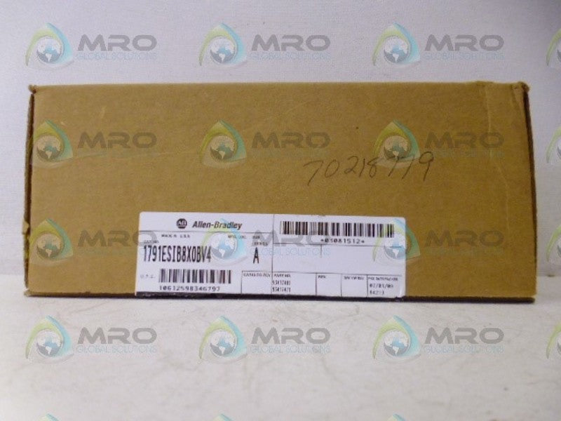 ALLEN BRADLEY 1791ESIB8X0BV4 SER. A ETHERNET BLOCK *NEW IN BOX*