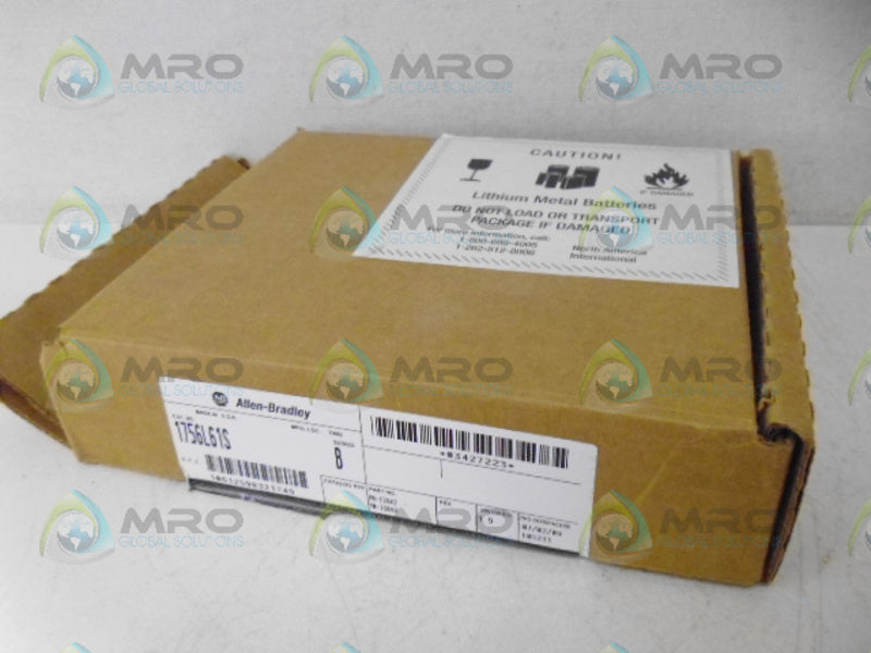 ALLEN BRADLEY CONTROLLOGIX 1756-L61S SER. B F/W 1.9 PROCESSOR *NEW IN BOX*