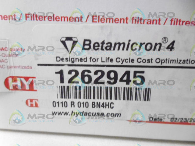 HYDAC 1262945 FILTER ELEMENT *NEW IN BOX*
