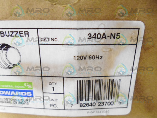 EDWARDS 340A-N5 BUZZER *NEW IN BOX*