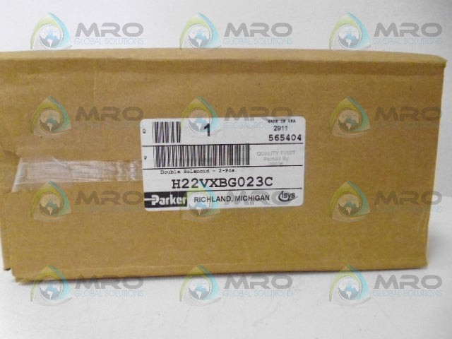 PARKER H22VXBG023C DOUBLE SOLENOID *NEW IN BOX*