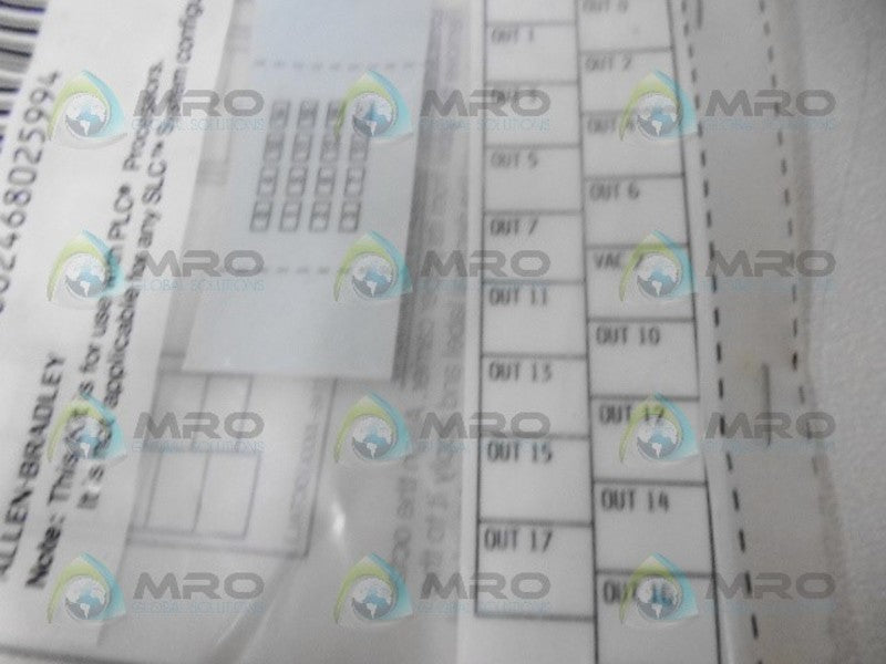ALLEN BRADLEY 1746-RL50 SER. A OCTAL LABEL KIT *NEW IN FACTORY BAG*