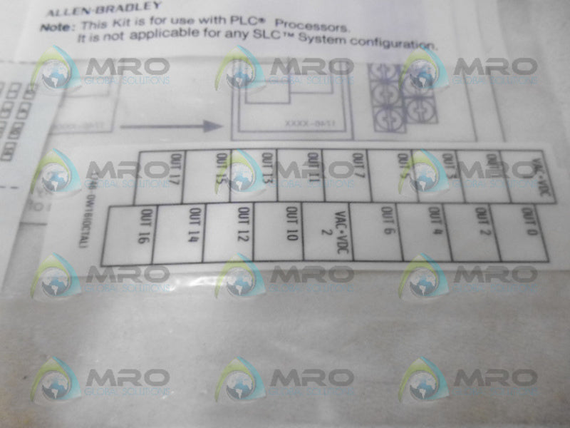 ALLEN BRADLEY 1746-RL54 SER. A OCTAL LABEL KIT *NEW IN FACTORY BAG*
