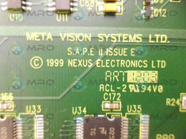 METAVISION ACL-2 94V0 C172 CIRCUIT BOARD *USED*