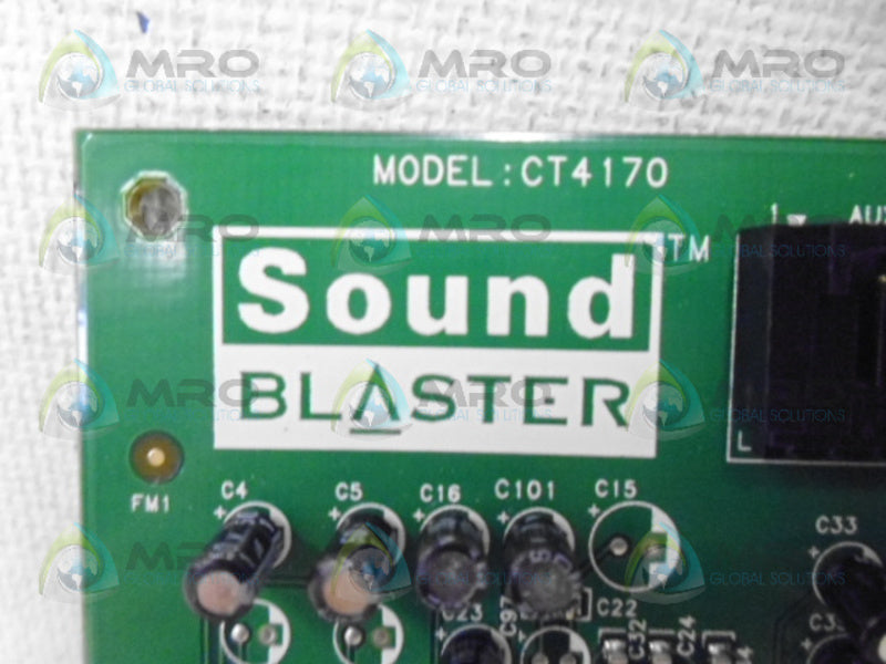 CREATIVE TECH CT4170 AUDIO DRIVER *NEW NO BOX*