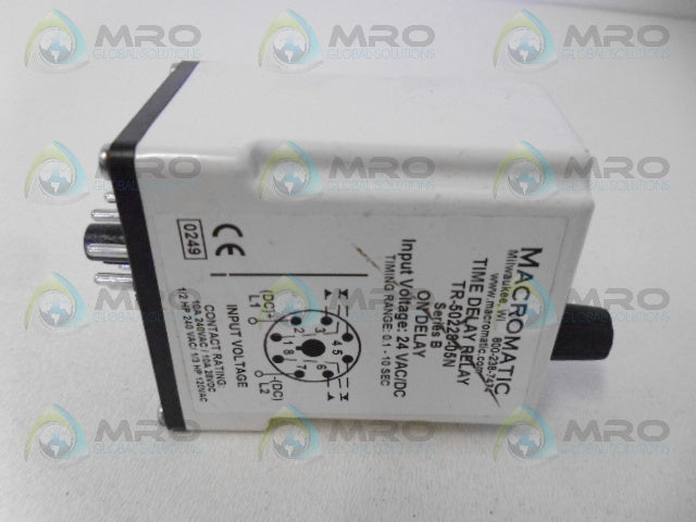 MACROMATIC TR-50228-05N TIME DELAY RELAY *USED*