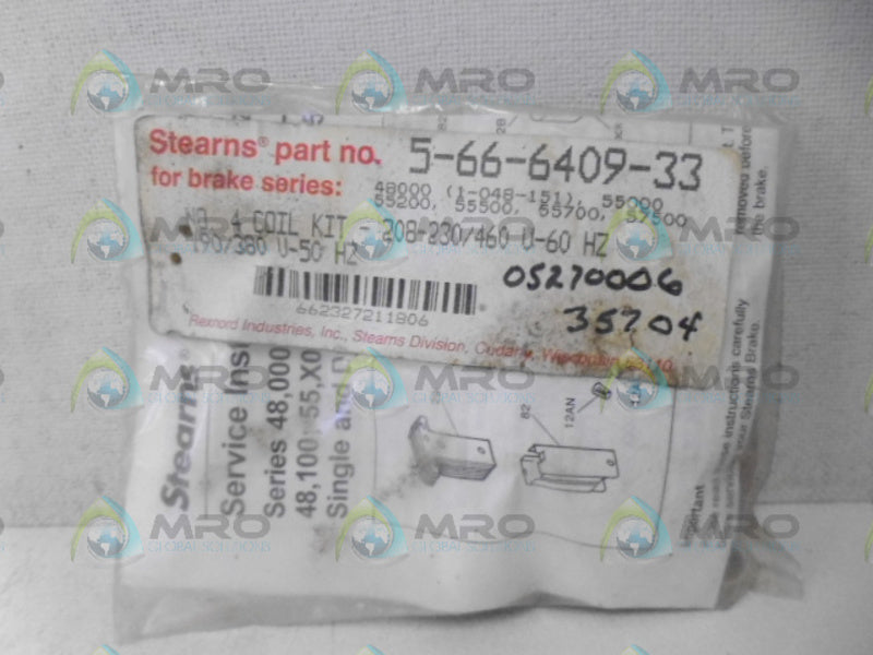 STEARNS 5-66-6409-33 COIL KIT * NEW IN FACTORY BAG *